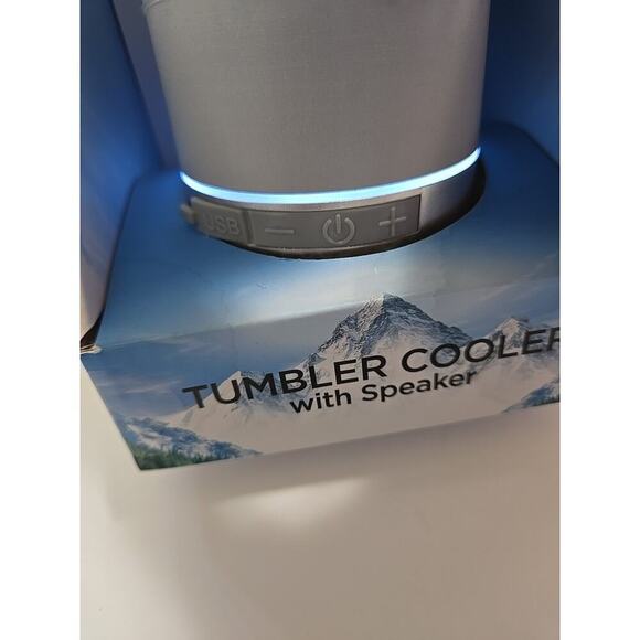 Coors Light Stainless Steel Tumbler Cooler w/ Speaker Grey NIB - Picture 13 of 16